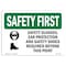 Signmission OSHA Sign, Glasses Ear Protection W/ Symbol, 7in X 5in Decal, 7" W, 5" H, Landscape OS-SF-D-57-L-10952 - alternate 1